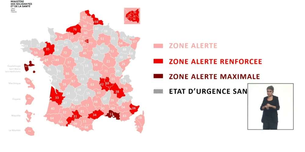nouvelle cartographie Covid