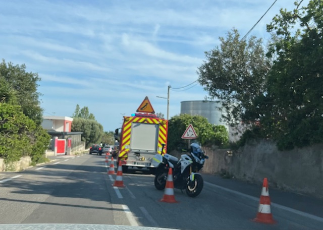 La Ciotat : un motard impliqué dans un accident de la circulation