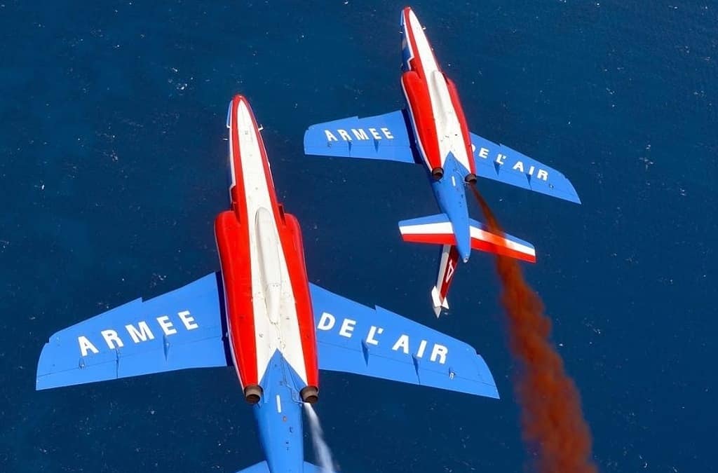 14 juillet : La patrouille de France a survolé la région