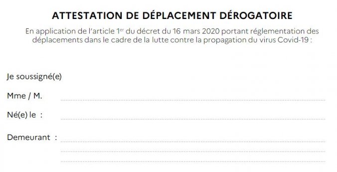 Coronavirus : fermeture des services municipaux à La Ciotat et attestation de déplacement